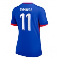 Francúzsko Ousmane Dembele #11 Domáci Ženy futbalový dres ME 2024 Krátky Rukáv